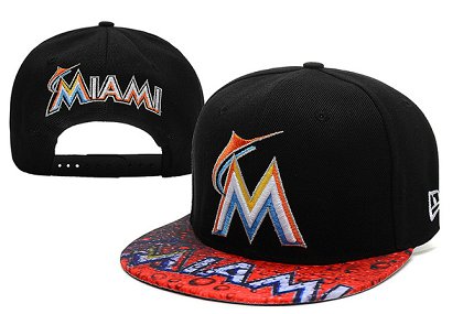 Miami Marlins Snapback Hat XDF 14082 03